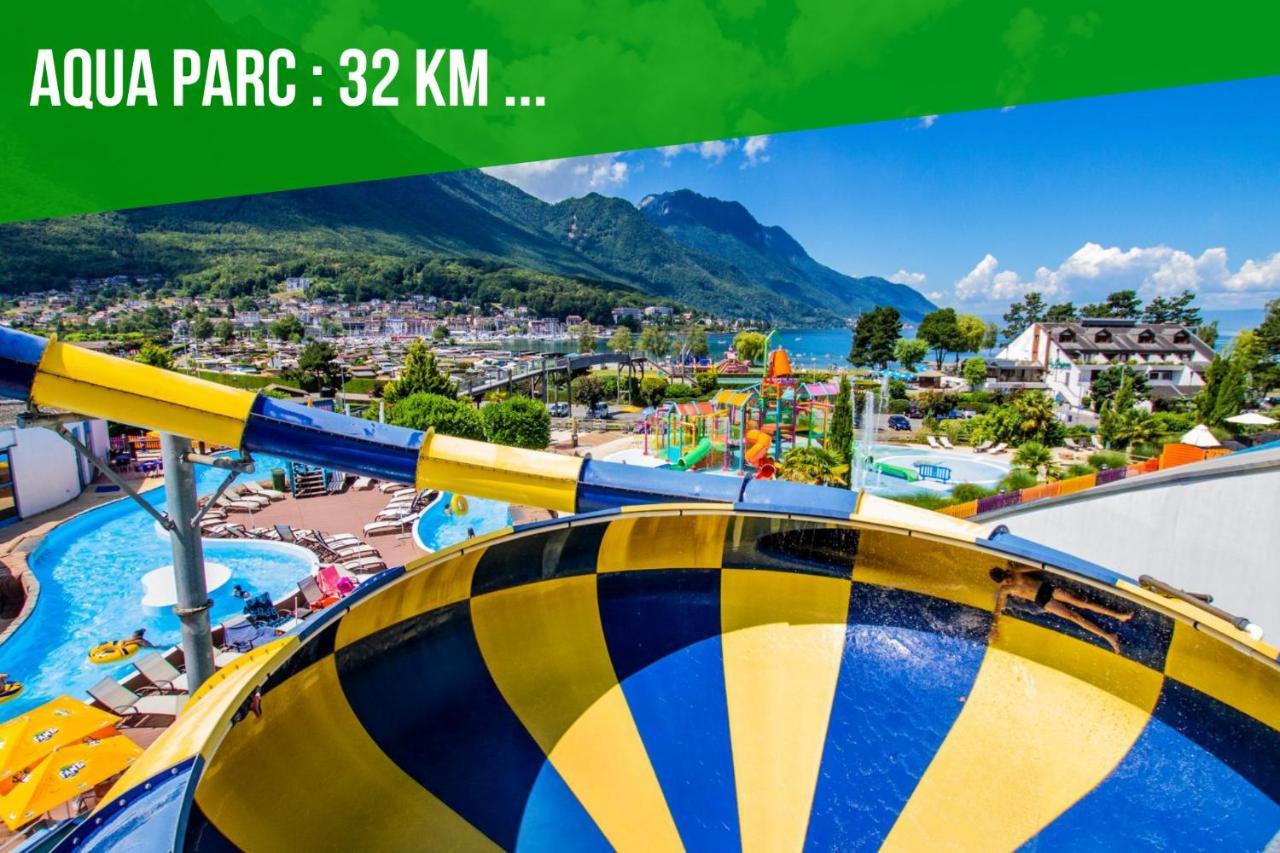 Апартаменти Viva Leman- Hypercentre - Vue Panoramique- Parking - Wifi Тонон-ле-Бен Екстер'єр фото